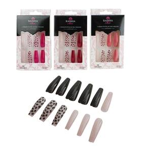 Unhas Postiças 12 Peças Bailarina Oncinha Colors - Tudo em Caixa