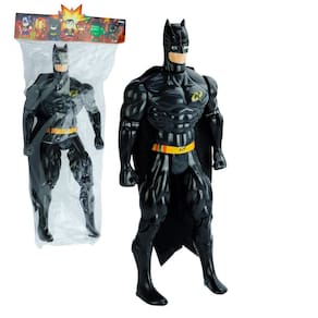 Boneco Herói Articulado Super Morcego Preto - Tudo em Caixa