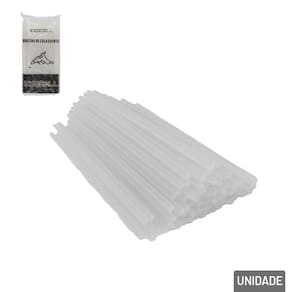 Bastão de Cola Quente 1Kg Refil Fino 7mm - Tudo em Caixa