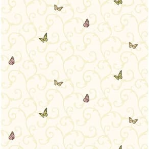 Papel De Parede All Kids Borboletas H2910903 Rolo 10m X 0,53m