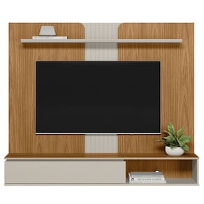Painel Home Aéreo Para Tv Até 65 1,36 x 1,60 Versalhes - Nature-Off White - EdeCasaMoveis