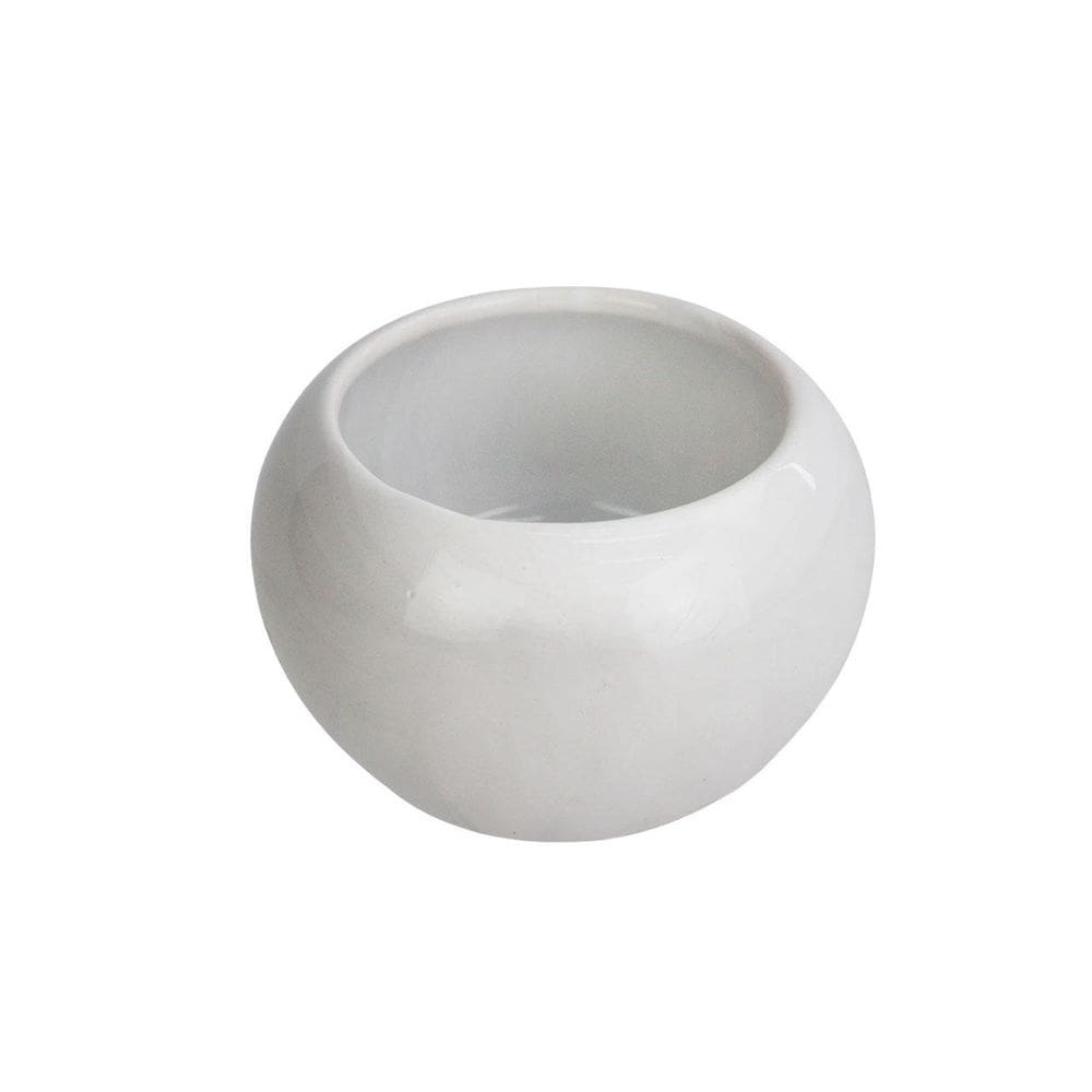 Vaso de Cerâmica 6,5cm Redondo Decorativo - Tudo em Caixa