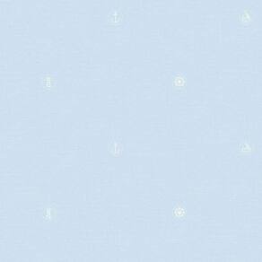 Papel De Parede Lullaby Marinheiro Azul 2261 - Rolo 10m X 0,53m