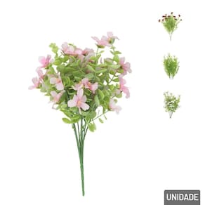 Buquê de Flores 34cm Artificial Color - Tudo em Caixa