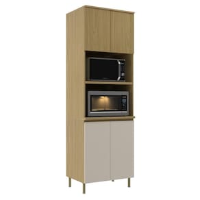 Torre Quente Forno E Micro 70Cm Florenca Canary/Off White