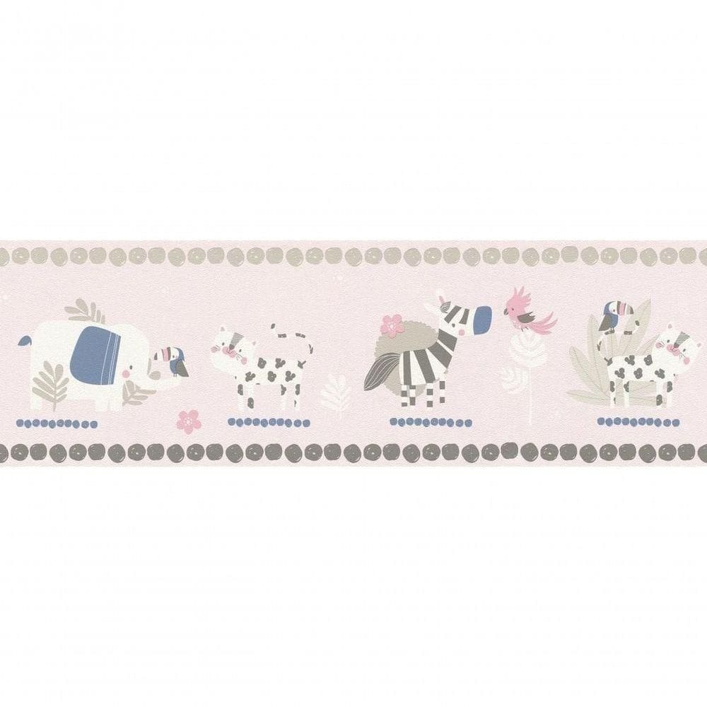 Faixa De Parede Bambino Xviii Zôo 249873 Rolo 5m X 0,17m