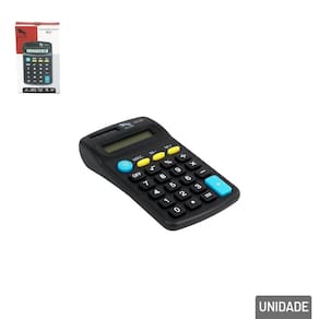 Calculadora de Bolso 8 Dígitos Preta - Tudo em Caixa