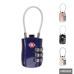 Cadeado 30mm com Segredo Alça Longa Color - Tudo em Caixa