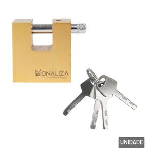 Cadeado 40mm com 4 Chaves Alta Segurança Latão - Tudo em Caixa