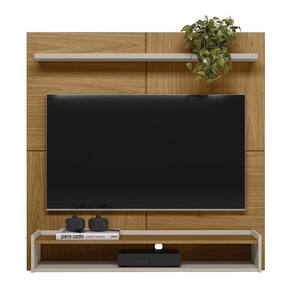 Painel Home Aéreo Para Tv Até 50 1,20 x 1,20 Nettuno - Nature-Off White - EdeCasaMoveis