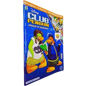 Quadrinhos HQ Gibi Graphic Novel Formato 20x26 cm Lombada com Grampos Club Penguin Especial de Quadrinhos Nº 1