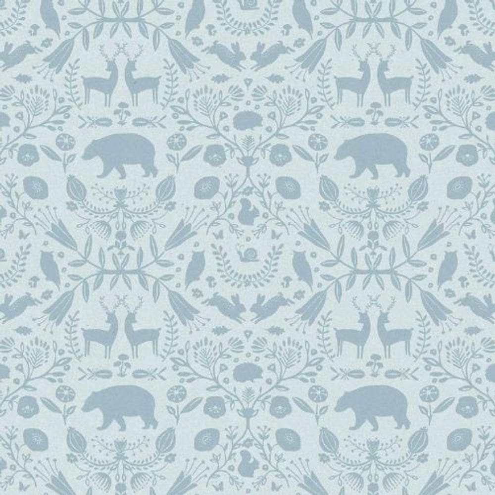 Papel De Parede Minime Infantil Azul 17143