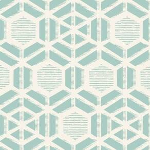 Papel De Parede Capri Geométrico Verde 190512601