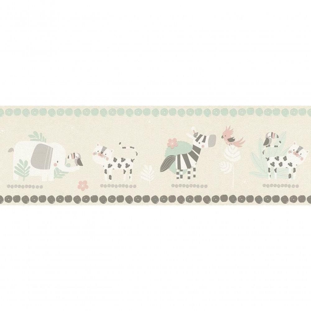 Faixa De Parede Bambino Xviii Zôo 249866 Rolo 5m X 0,17m