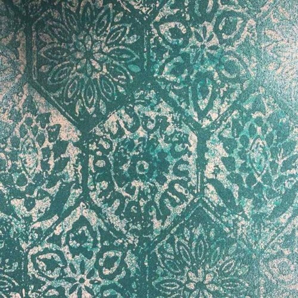 Papel De Parede Capri Arabesco Verde 190512901