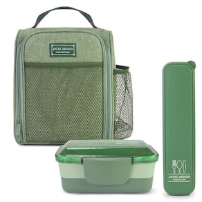 Kit Bolsa Térmica, Marmita, Porta Talheres Joy Verde