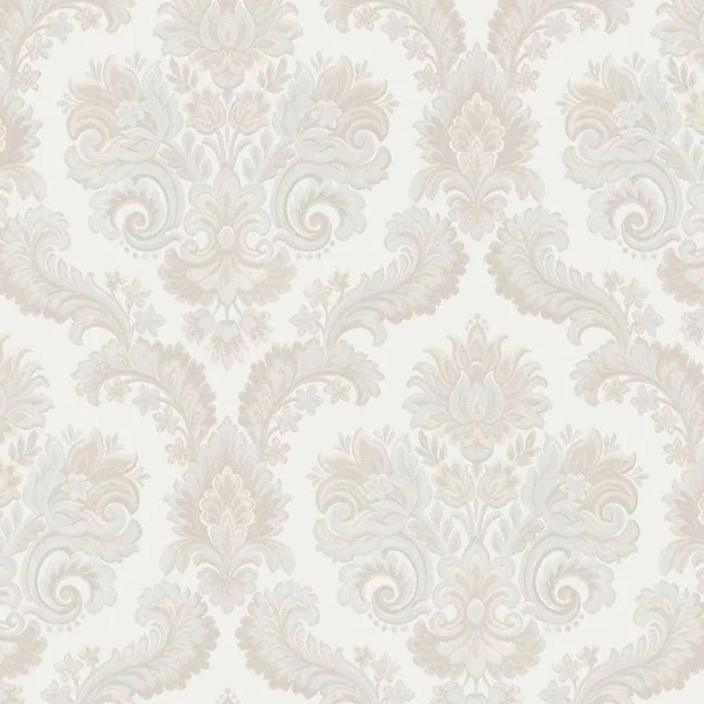 Papel De Parede Thema Damask Bege 28822