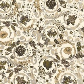 Papel De Parede Versace V Floral Bege 387066