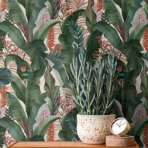 Papel De Parede Famous Garden Folhagem Verde 394351