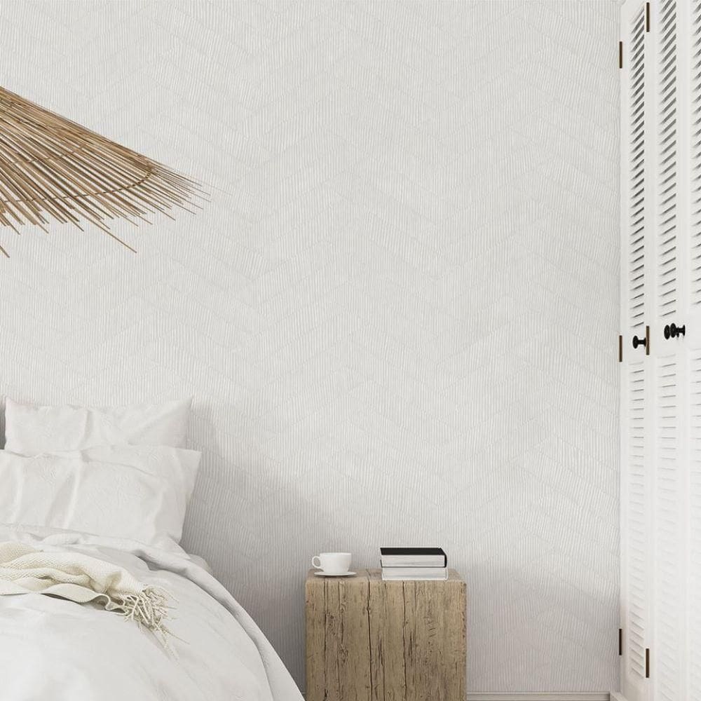 Papel De Parede Ciara Geométrico Cinza A65502