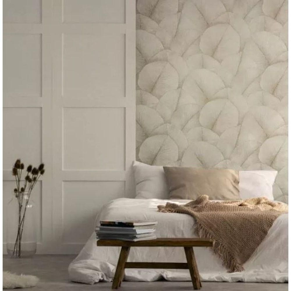 Papel De Parede Sheilas Folhagem Bege 34510