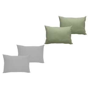 Kit Com 4 Fronhas Em Malha Lisa 100% Algodão - Linha Casa - Kit 3