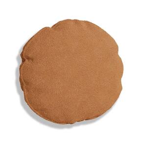 Capa Para Almofada Redonda Veludo 50x50cm - 7 Decor Terracota