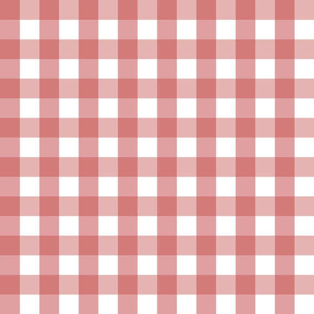 Papel De Parede Doce Estilo Xadrez Rosa 82304