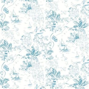 Papel De Parede Tartine Et Chocolat 4 Folhagem Azul 36230301tc