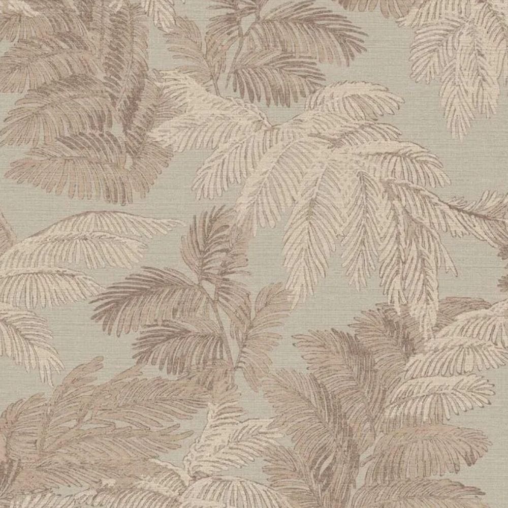 Papel De Parede Thema Folhagem Bege 28812