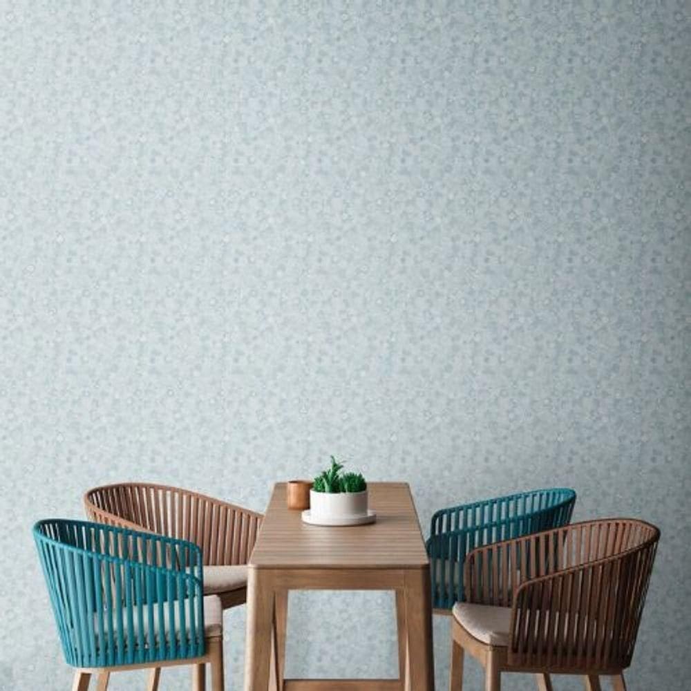 Papel De Parede Metropolitan Stories 3 Floral Azul 391114ms