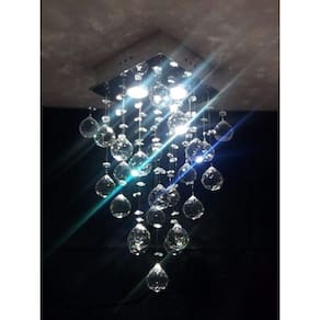 Lustre Para Sala, Quarto, Cozinha Em Cristal K9 Base 20x20 50cm