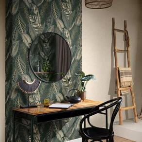 Papel De Parede African Queen Iii Folhagem Verde 751826