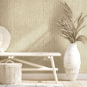 Papel De Parede Struktura Aspecto Têxtil Bege 45749