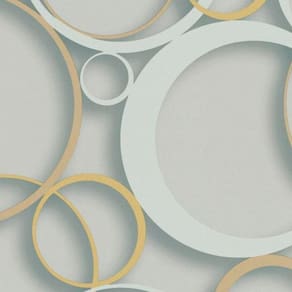 Papel De Parede Ddd Em 3d Max 28302 Círculos - Rolo 10m X 0,53m