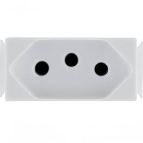 Kit 12 Modulo Tomada 2p T Tramontina 20 A 250 V Branco
