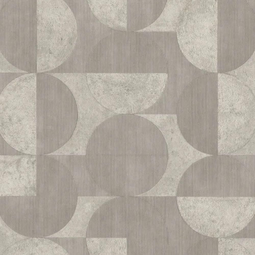 Papel De Parede Concrete Geométrico Cinza 521351