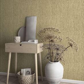 Papel De Parede Struktura Aspecto Têxtil Amarelo 45750