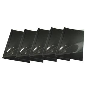 Kit 5 Capas Encadernação Térmica Até 90 Folhas A4 Preta