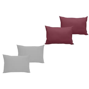 Kit Com 4 Fronhas Em Malha Lisa 100% Algodão - Linha Casa - Kit 6