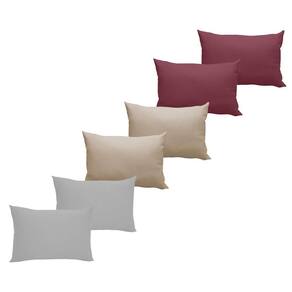 Kit Com 6 Fronhas Em Malha Lisa 100% Algodão - Linha Casa - Kit 2