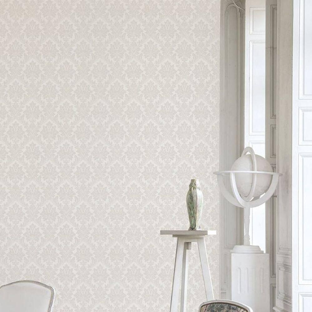 Papel De Parede Marbelina Ii Damask Bege Ti3201