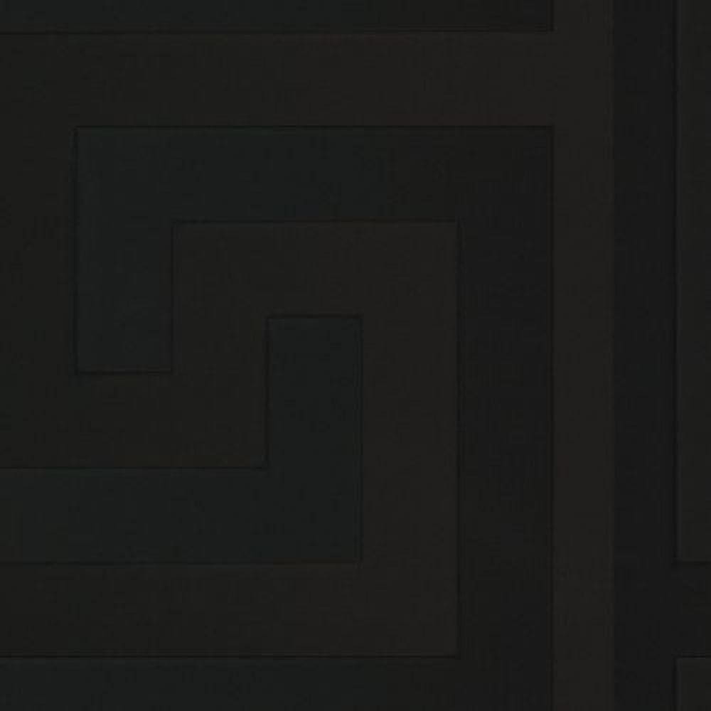 Papel De Parede Versace V Geométrico Preto 935234