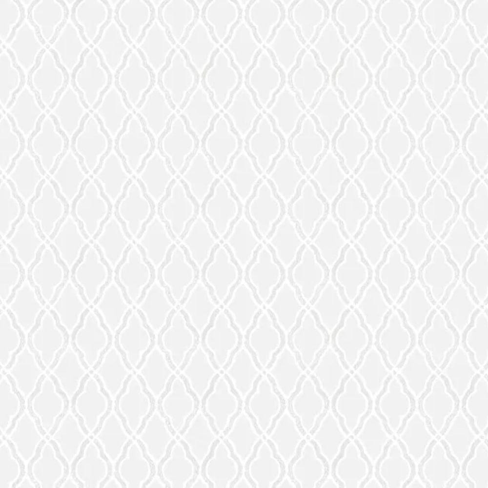 Papel De Parede Thema Geométrico Branco 28831