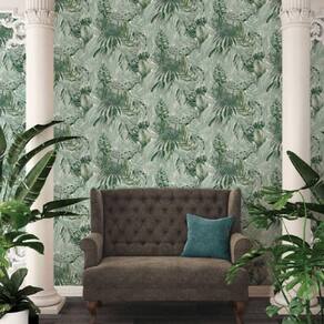 Papel De Parede Attractive 2 Folhagem Verde 368201