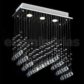 Lustre Para Sala, Quarto, Cozinha, Sala De Jantar Cristal K9 Base 18x70 60cm