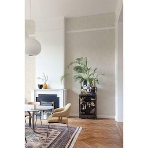 Papel De Parede Maison Folhagem Bege Mn2001