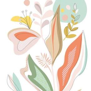 Painel De Parede The Wall 2 Floral Colorido 392111