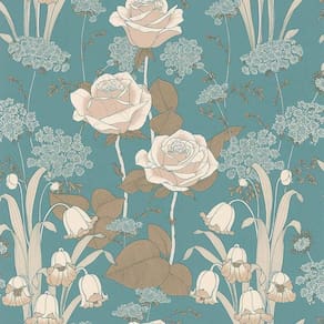 Papel De Parede Melody Fleur Art Nouveau 51197001 - Rolo 10m X 0,53m