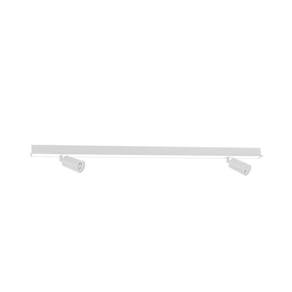 Luminária Embutir Taschibra Spire Led Linear 40w Com 2 Spot Mr11 Bivolt Branca 3000k Luz Quente